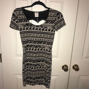 VS dress with heart cutout in back